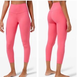 Lululemon size 4 align crops 25” Guava pink